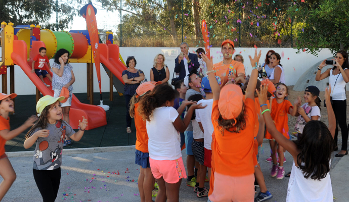 Inauguração de parque infantil na EB de Vale Flores