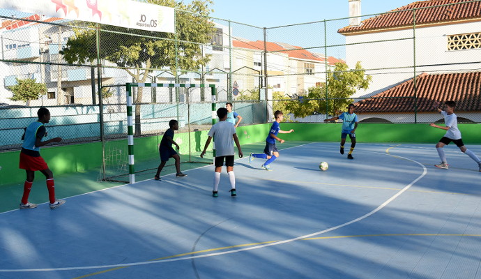 Futsal do CD Cova da Piedade utiliza polidesportivo para captações
