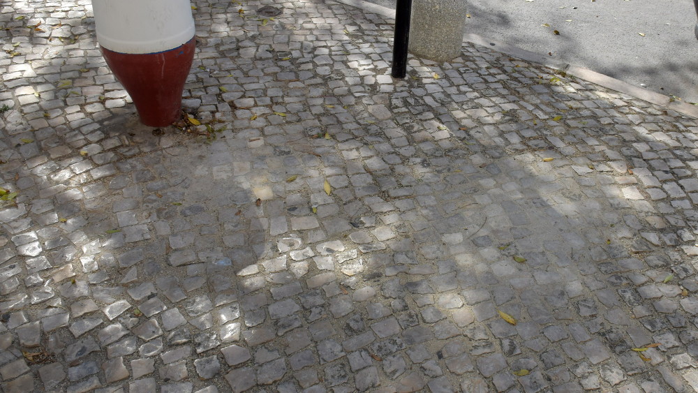 Regularização da calçada em diversos pontos da rua Bento Jesus Caraça