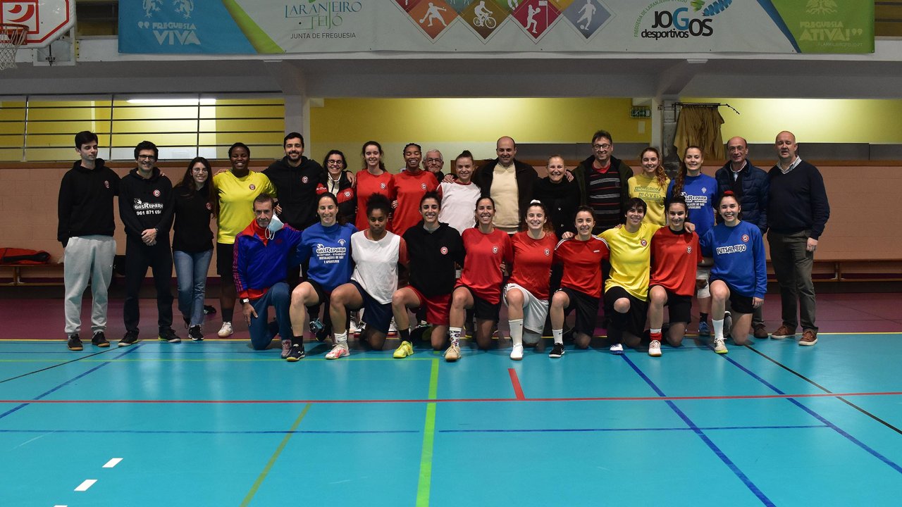 Equipa do Futsal Feijó na Final Four daTaça da Liga