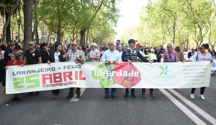 Comemorações do 25 de abril em Almada e em Lisboa